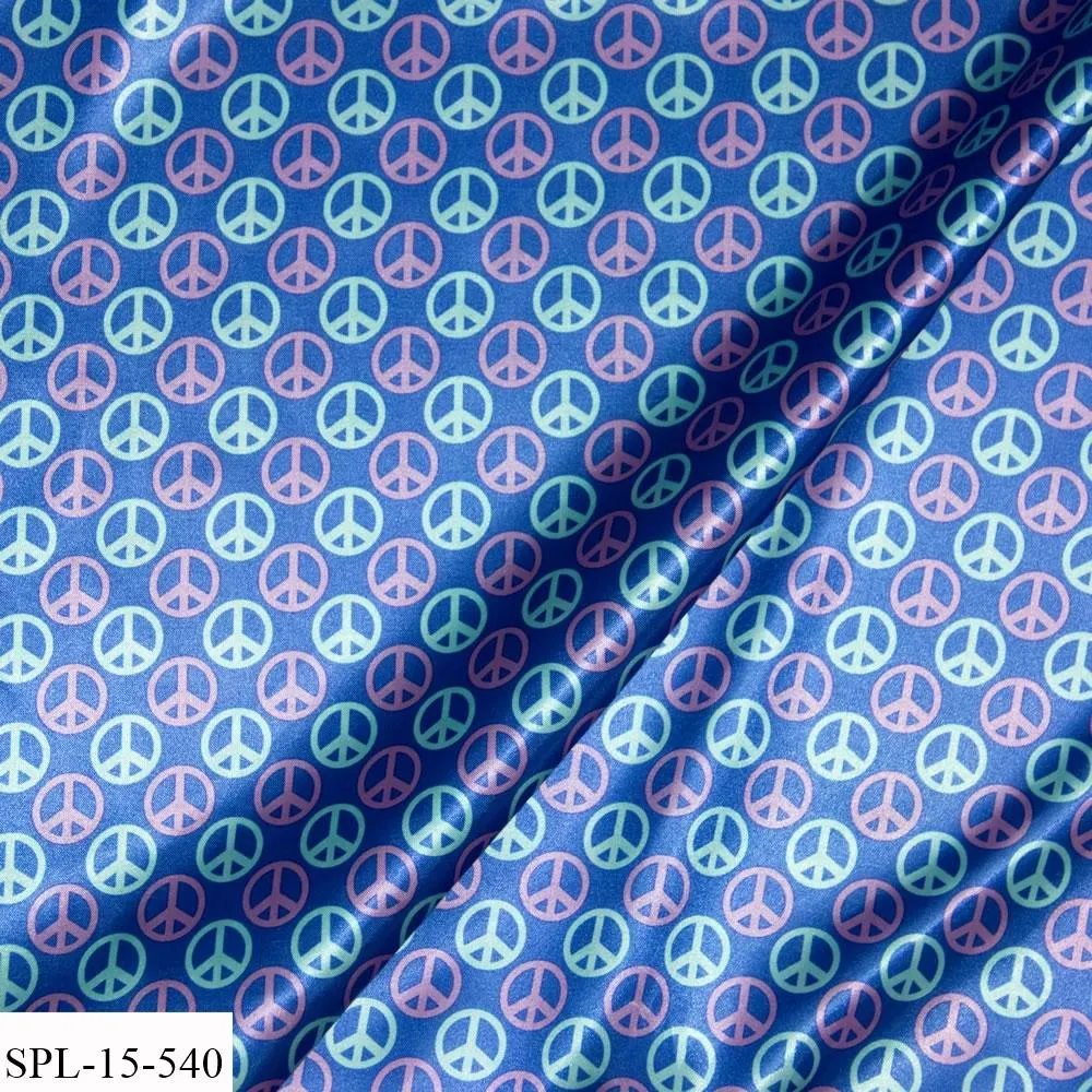 Blue Peace Pocket Square