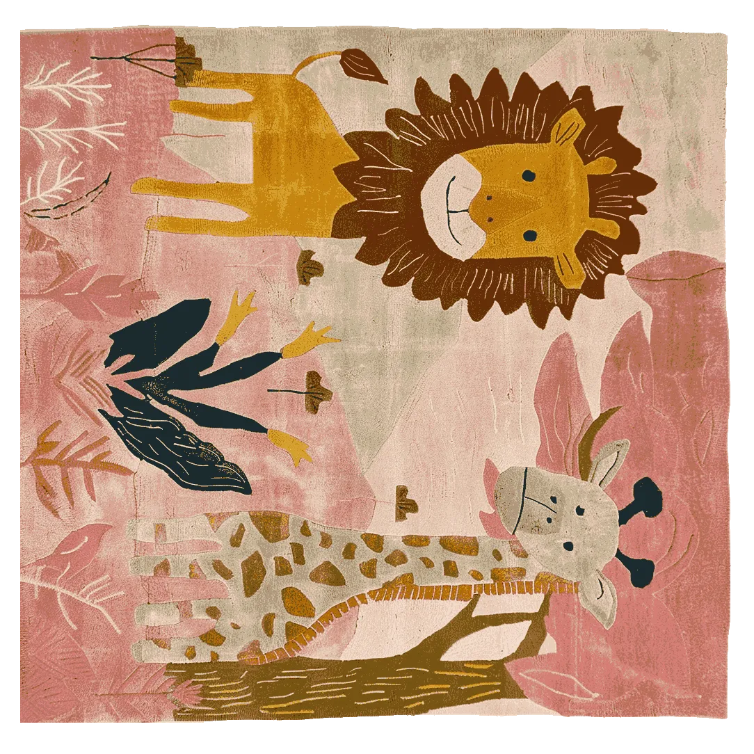 Blush & Roar Hand Tufted Rug