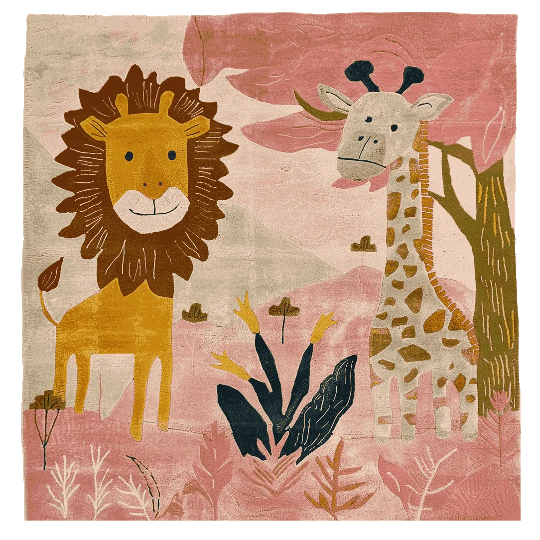 Blush & Roar Hand Tufted Rug