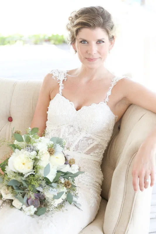Blush Pink Mermaid Wedding Dress (#Nicole)