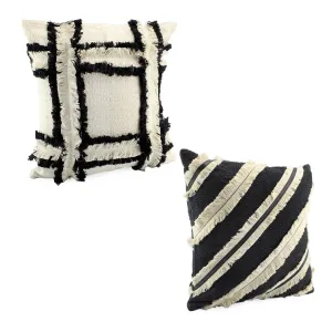 Boho Farmhouse Throw Pillow Covers (Case of 4)