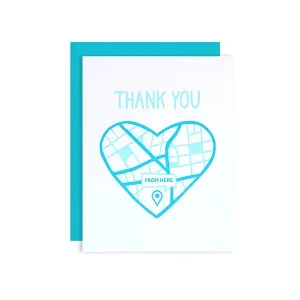Bottom of My Heart Thank You Card
