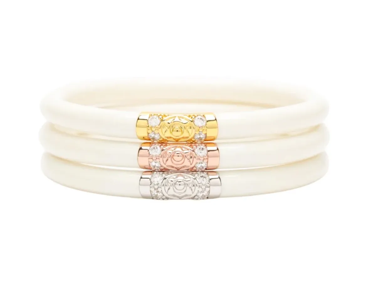{Budha Girl} Three Kings Bangles - Ivory