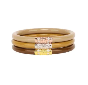 BuDhaGirl Three Kings All Weather Bangles - Oro - Medium