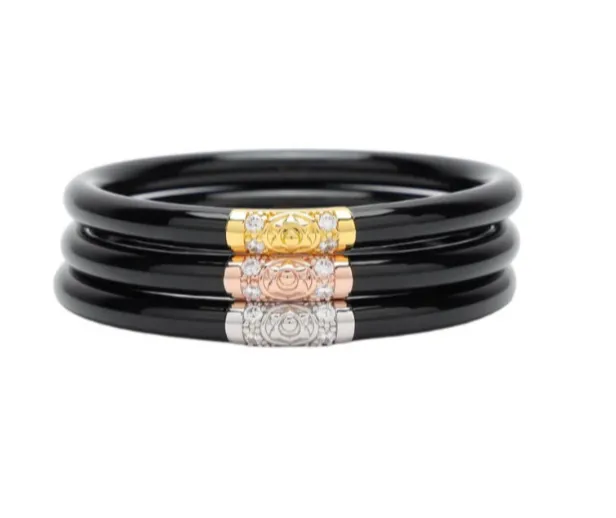 BuDhaGirl Three Kings Bangle - Black