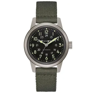 Bulova Men's Military VWI Special Edition HACK Automatic Watch 96A259