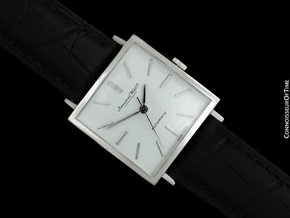 c. 1970 IWC Vintage Mens Square Watch, Cal. 8541B Automatic - Stainless Steel