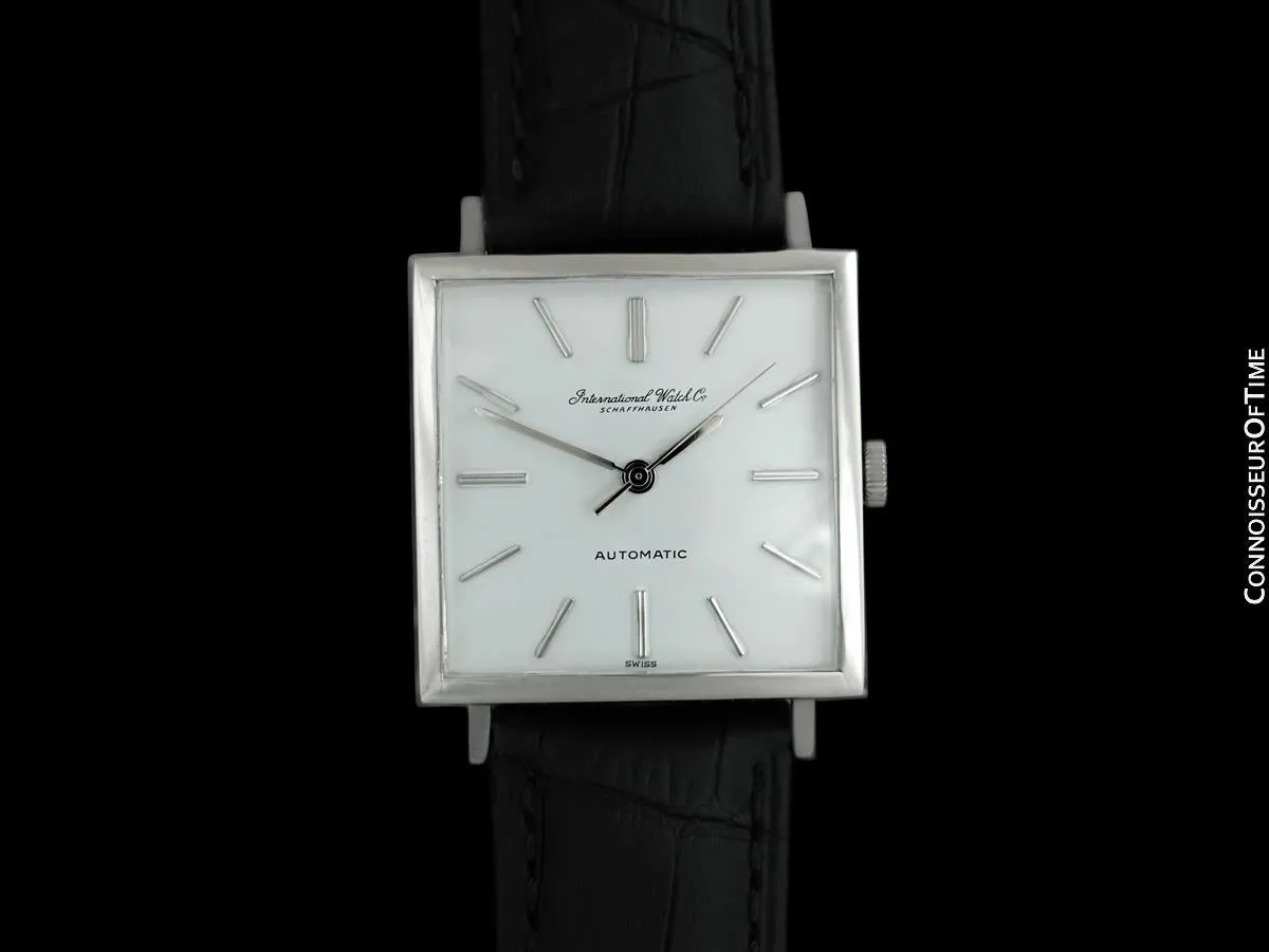 c. 1970 IWC Vintage Mens Square Watch, Cal. 8541B Automatic - Stainless Steel