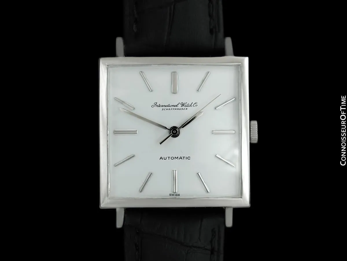 c. 1970 IWC Vintage Mens Square Watch, Cal. 8541B Automatic - Stainless Steel