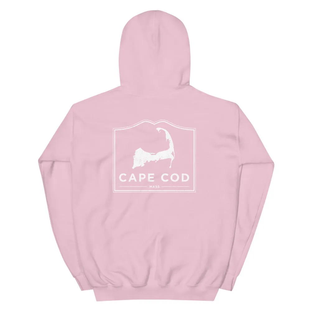 Cape Cod Mass Hoodie Sweatshirt (Front & Back)