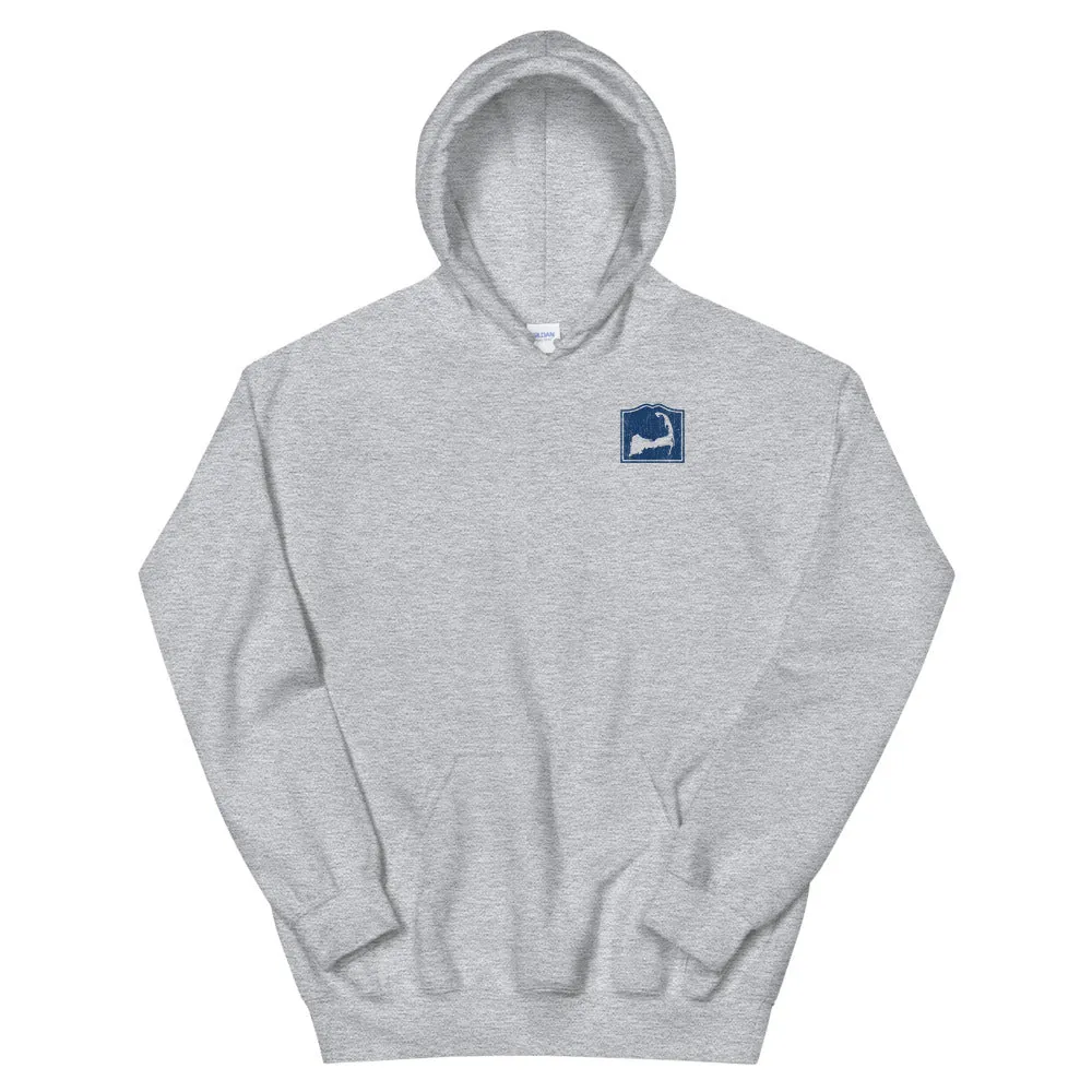 Cape Cod Mass Hoodie Sweatshirt (Front & Back)