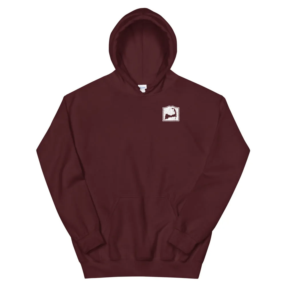 Cape Cod Mass Hoodie Sweatshirt (Front & Back)