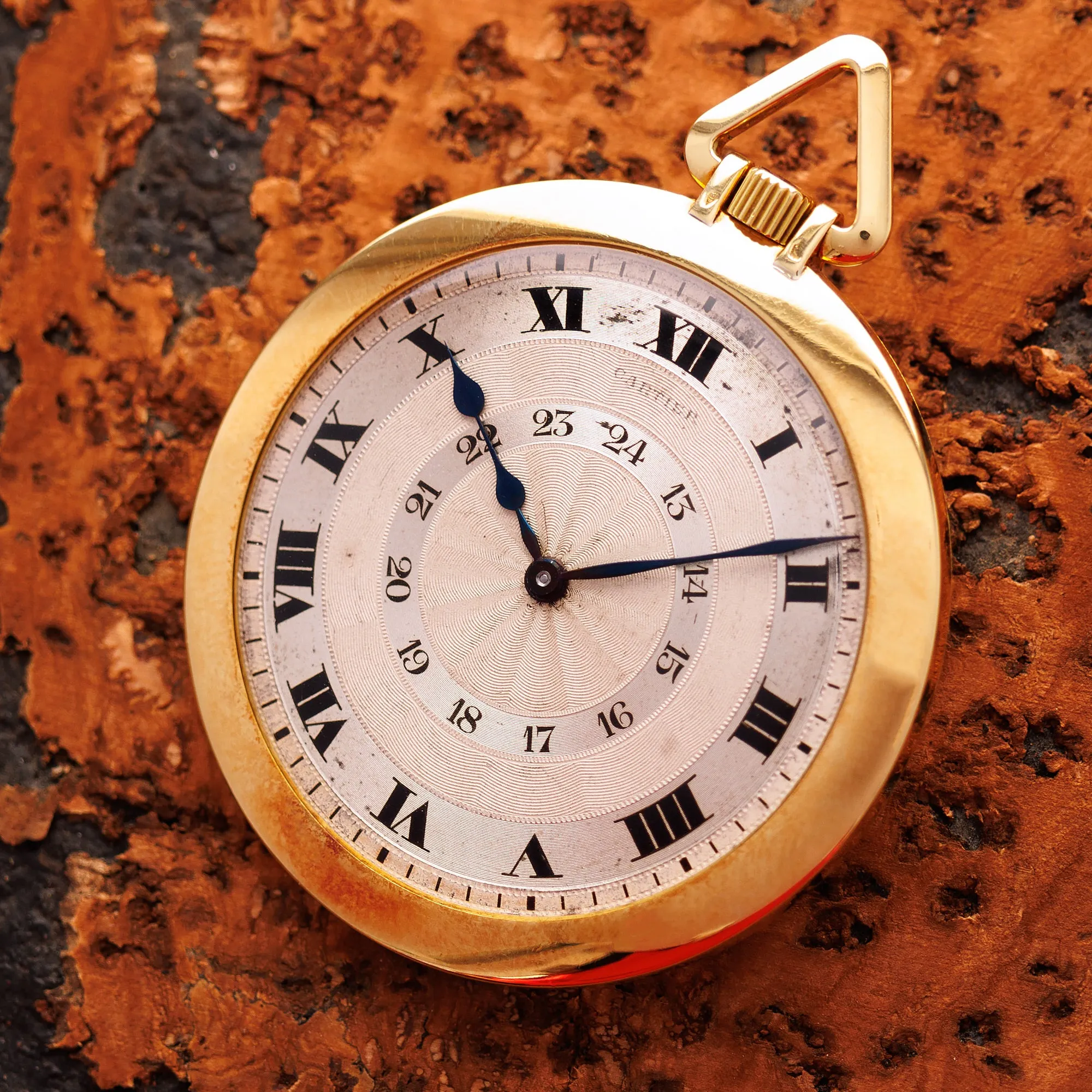 Cartier Breguet and Roman Numeral Pocket Watch with EWC Movement