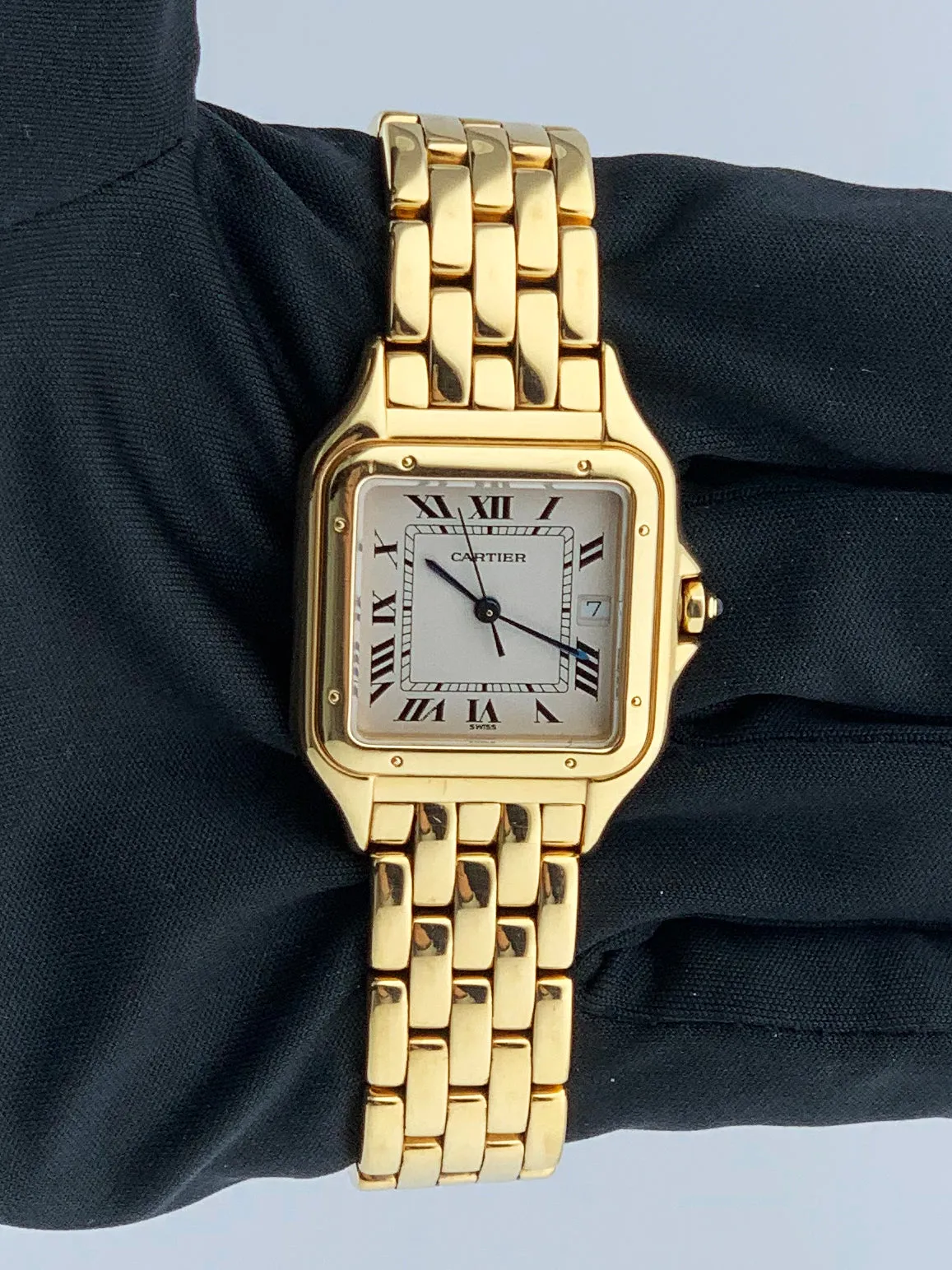 Cartier Panthere Large 18K Yellow Gold Mens Watch
