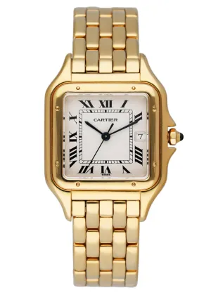 Cartier Panthere Large 18K Yellow Gold Mens Watch