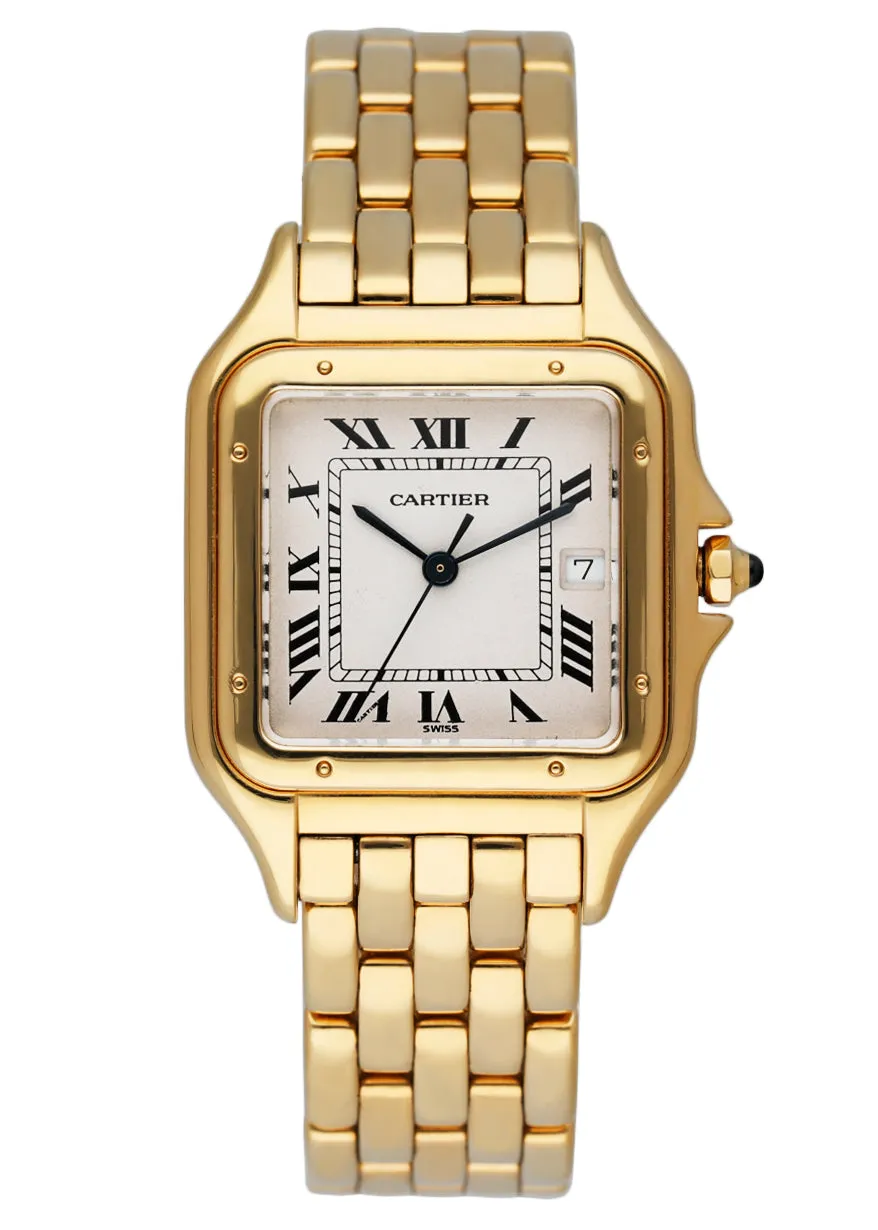 Cartier Panthere Large 18K Yellow Gold Mens Watch