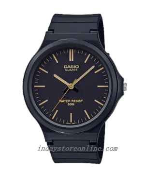 Casio Analog Men's Watch MW-240-1E2 Simple Design Resin Glass Black Resin Strap Watch