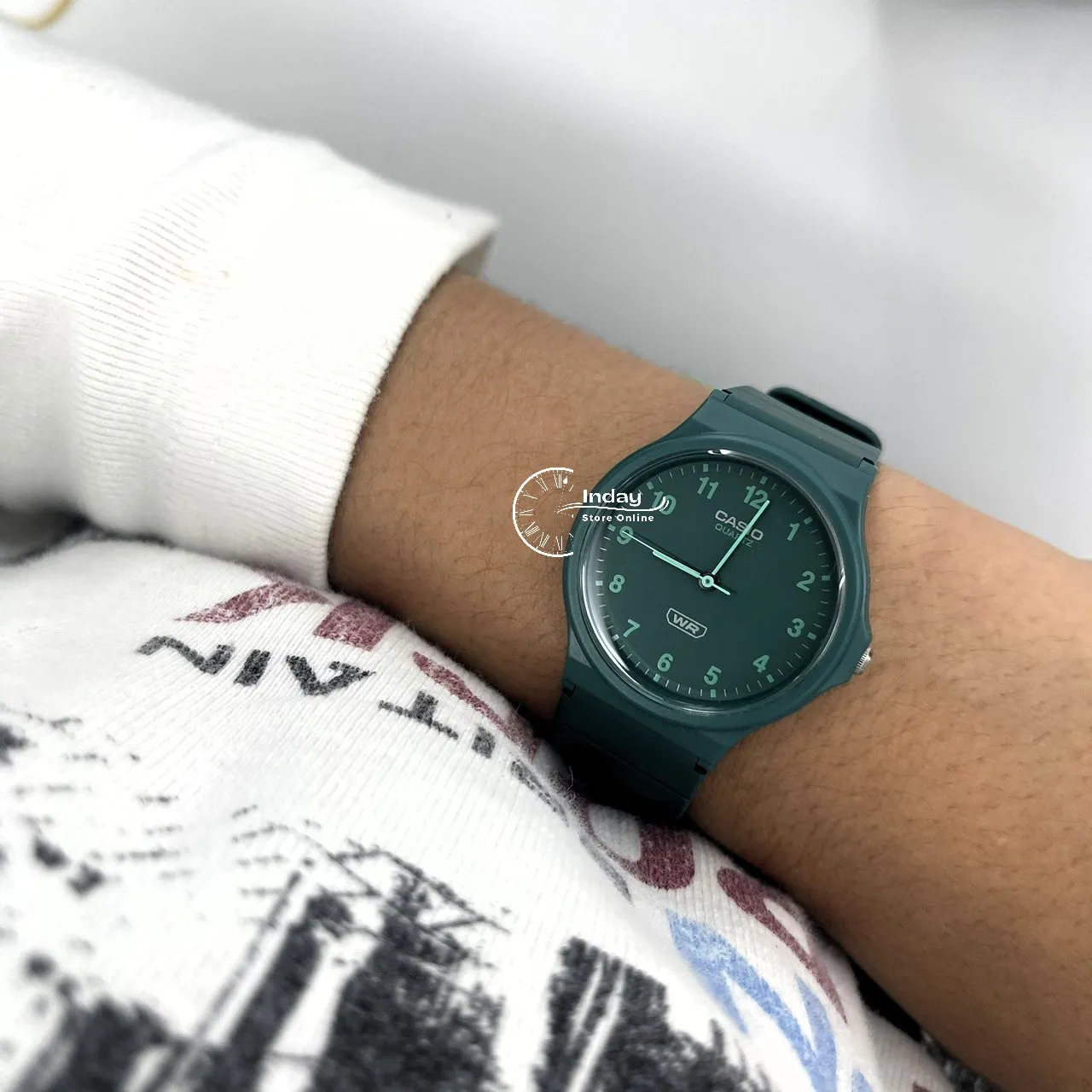 Casio Analog Women's Watch MQ-24B-3B Bio-based Resin Glass Resin Band