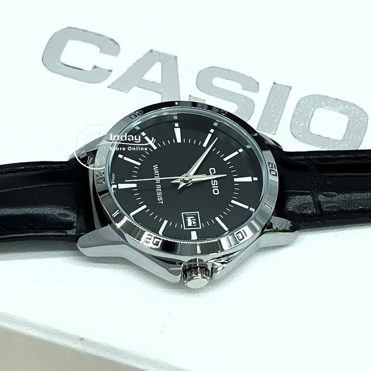 Casio Standard Women's Watch LTP-V004L-1A Black Leather Strap