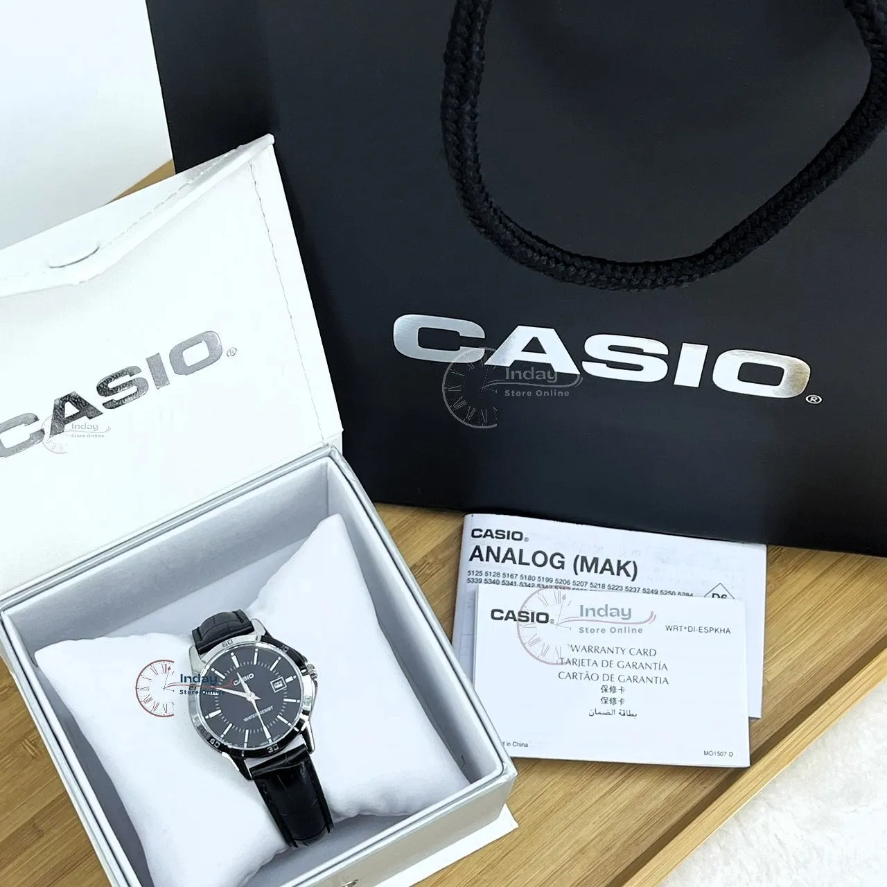 Casio Standard Women's Watch LTP-V004L-1A Black Leather Strap