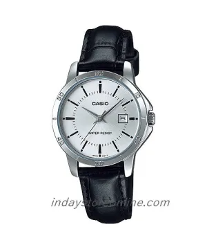 Casio Standard Women's Watch LTP-V004L-7A  Black Leather Strap