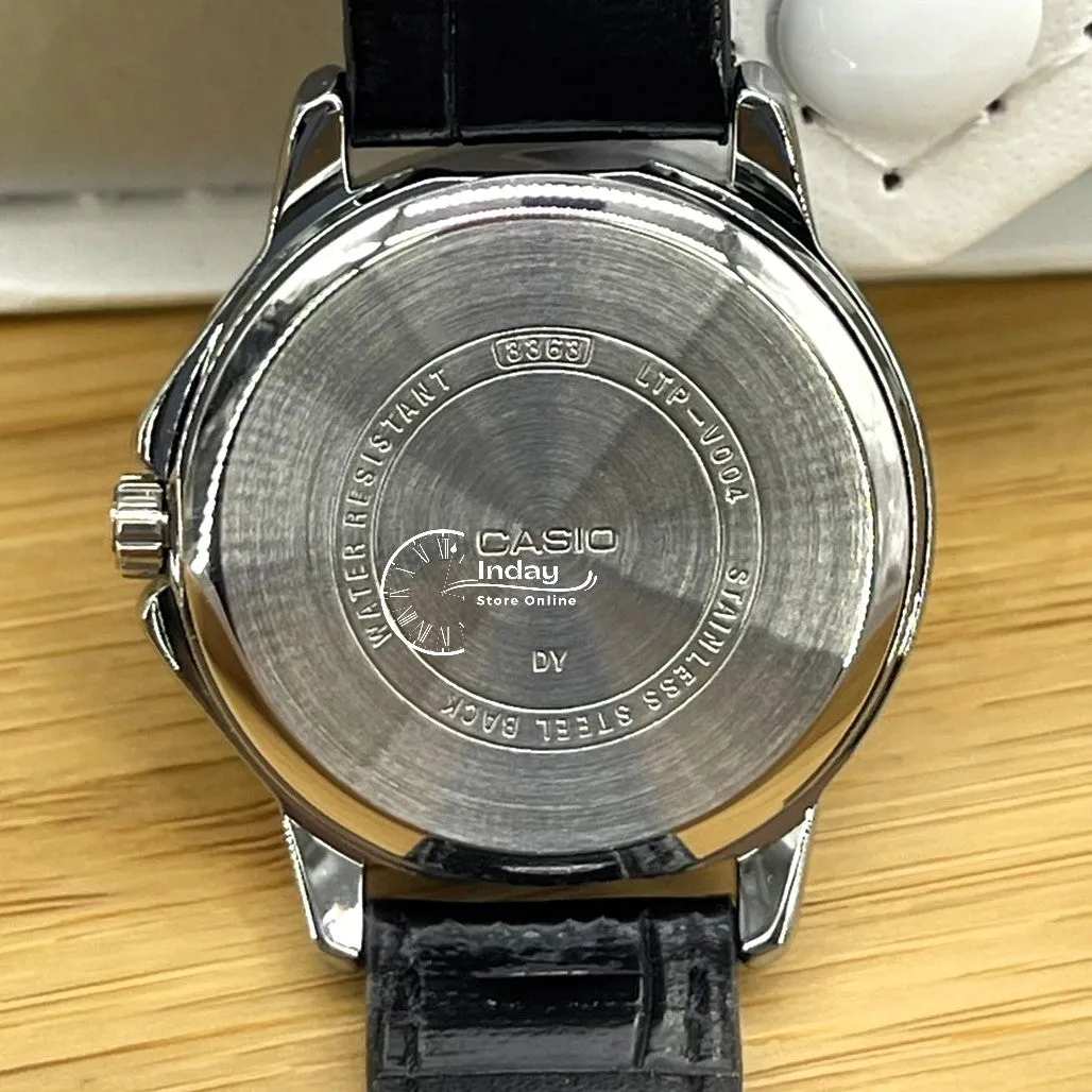 Casio Standard Women's Watch LTP-V004L-7A  Black Leather Strap