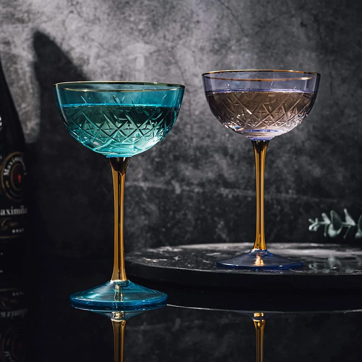 Champagne Coupe Set of 6- Vintage Art Deco