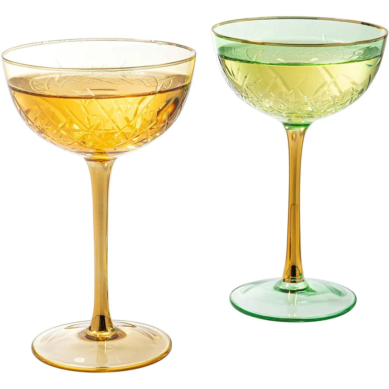 Champagne Coupe Set of 6- Vintage Art Deco