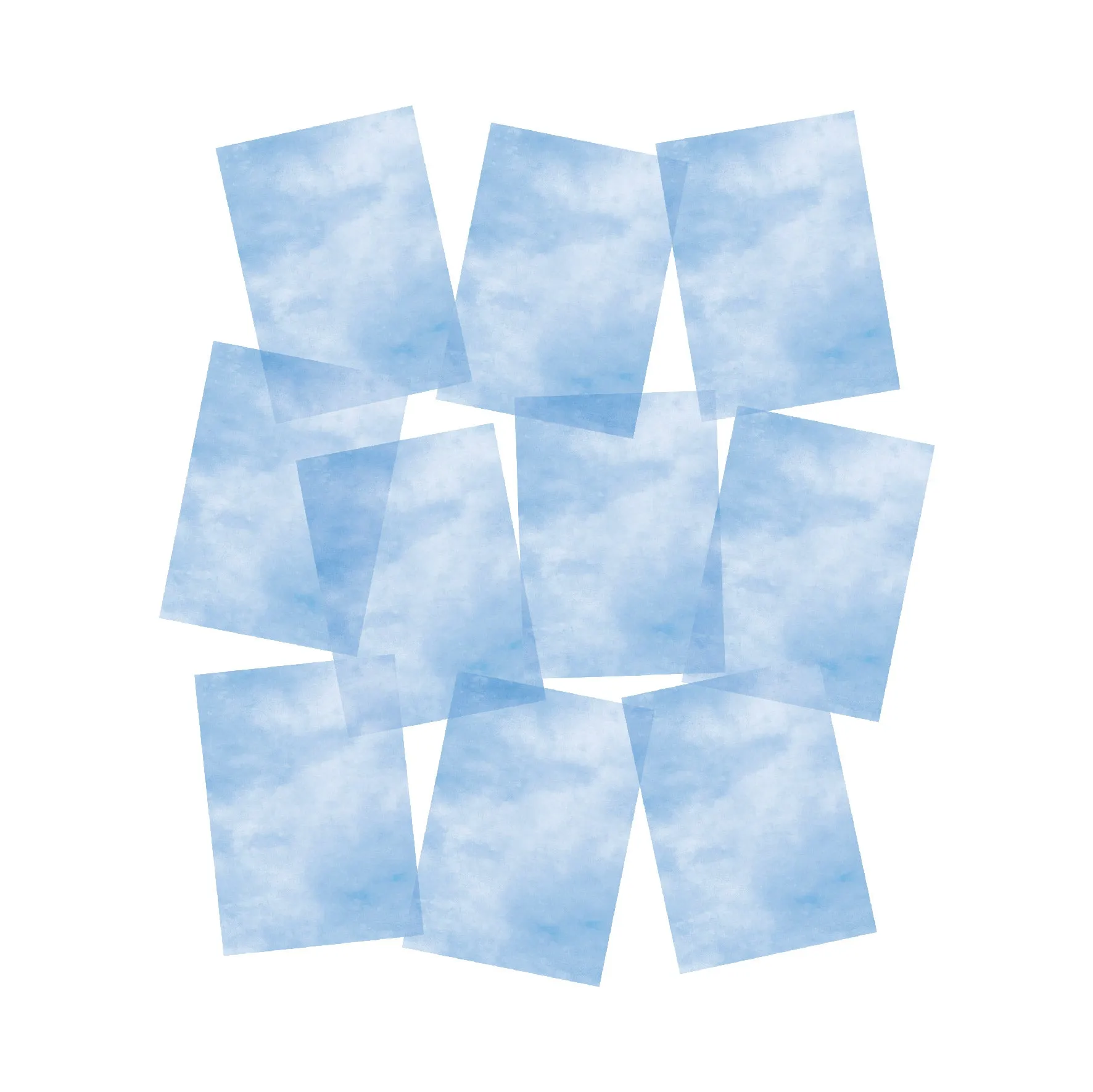 Chloes Creative Cards Designer Printed Vellum (A4) (20 Sheets) - Vista Wash