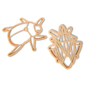 Christmas Beetle and Shield Bug Eco Cutter Set