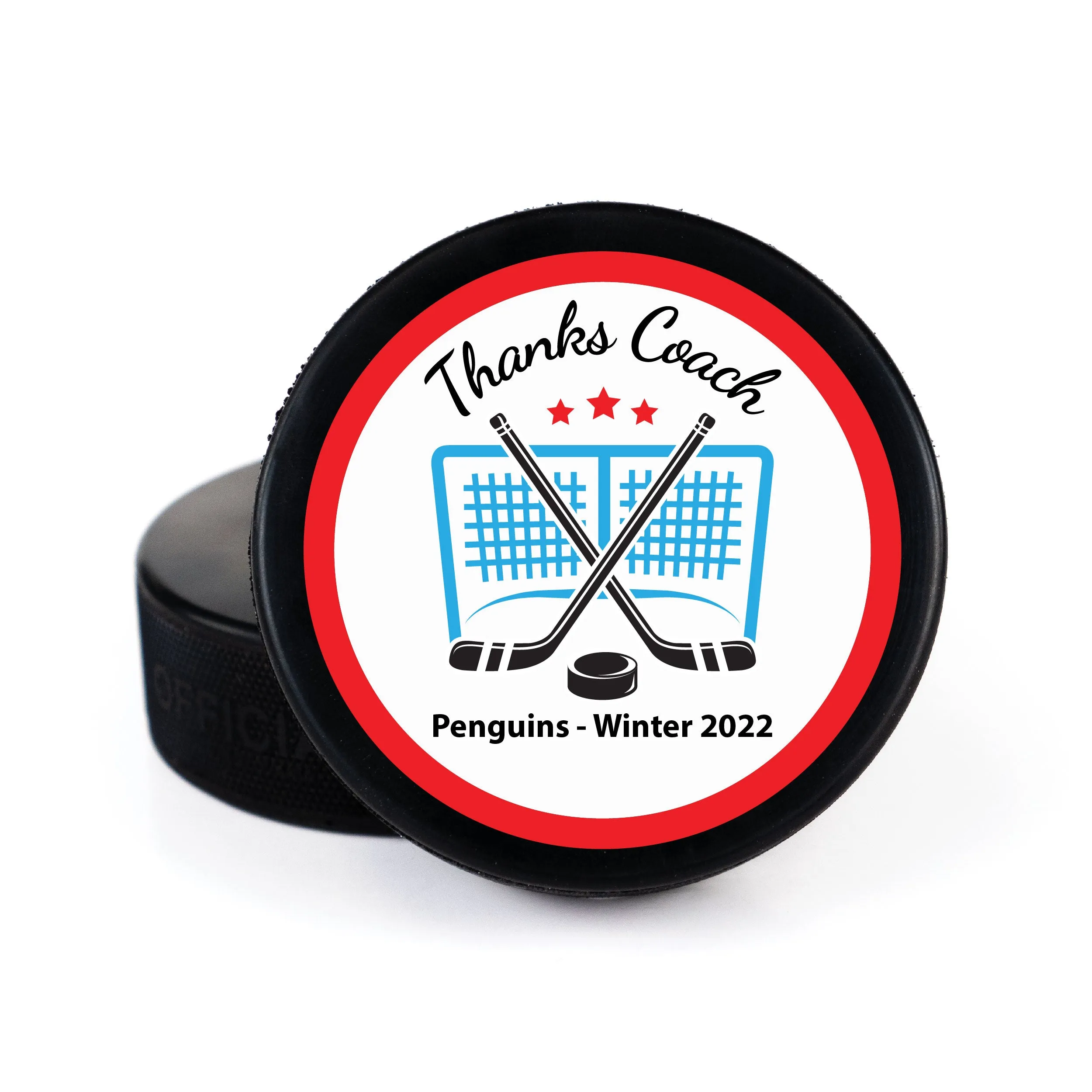 Coach Definition, Printed Pucks
