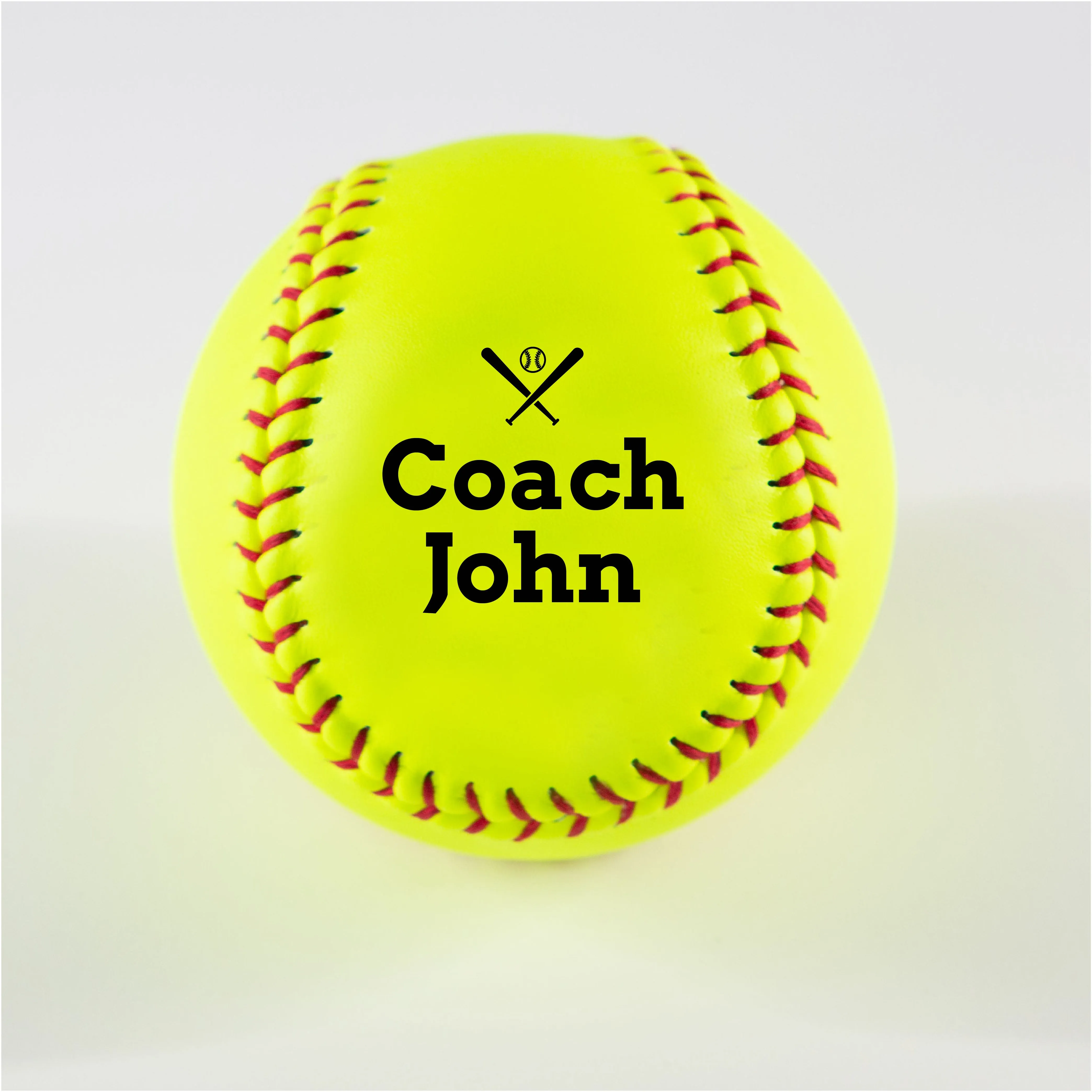 Coach Message, Printed Softball