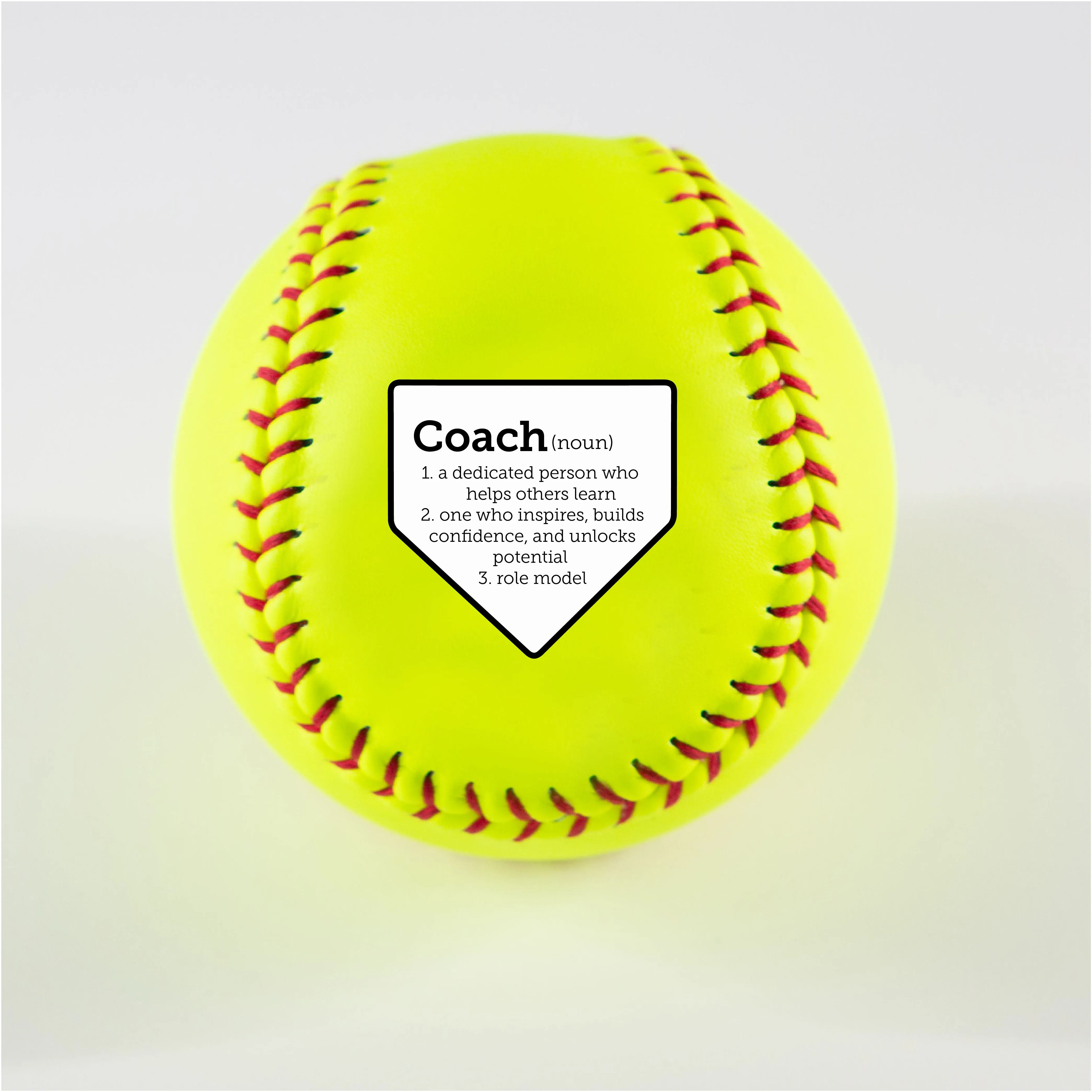 Coach Message, Printed Softball