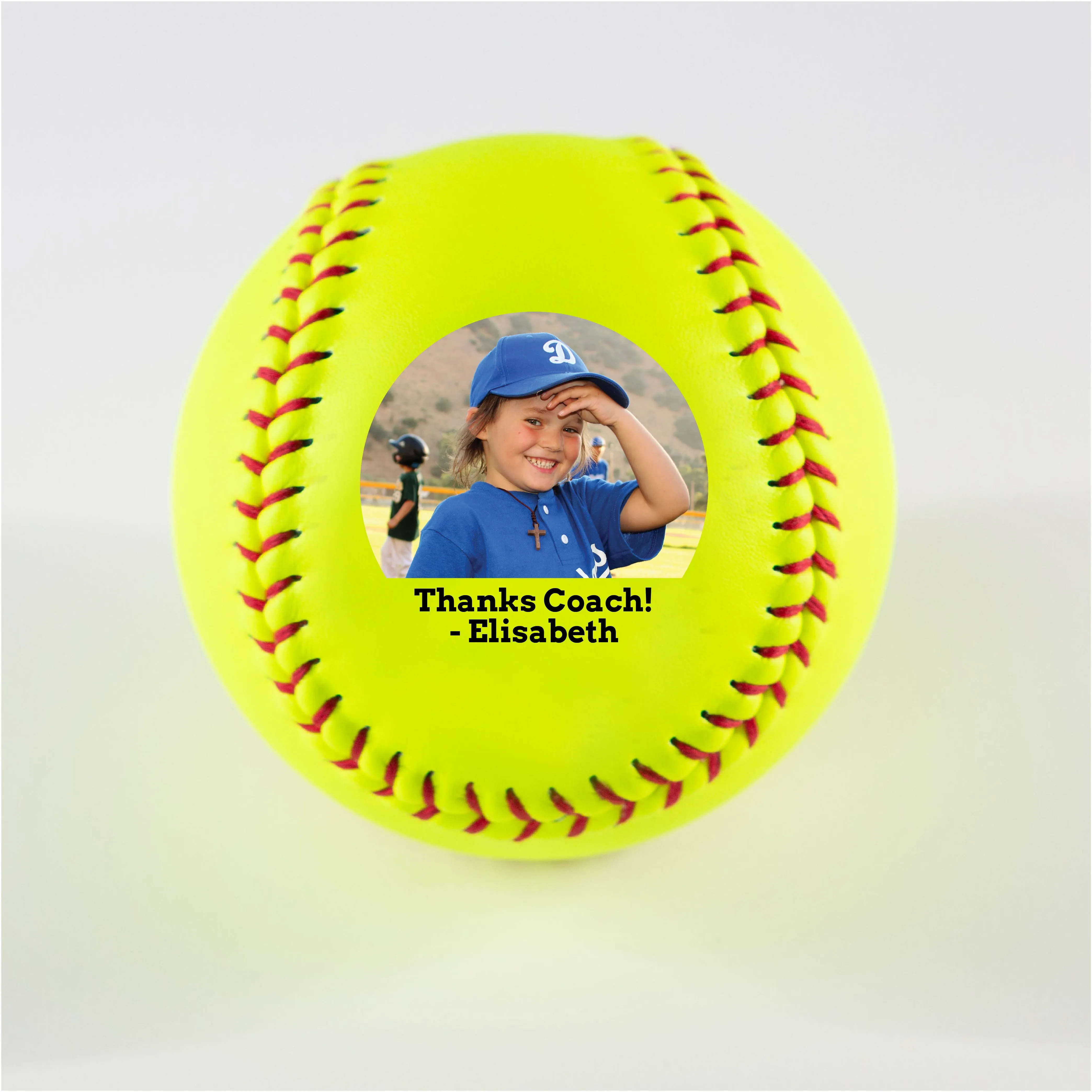 Coach Message, Printed Softball