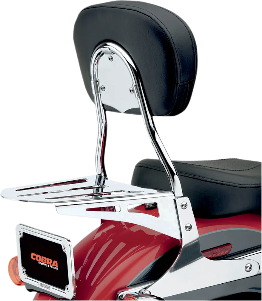 Cobra 602-1300 Short Round Sissy Bar - Chrome