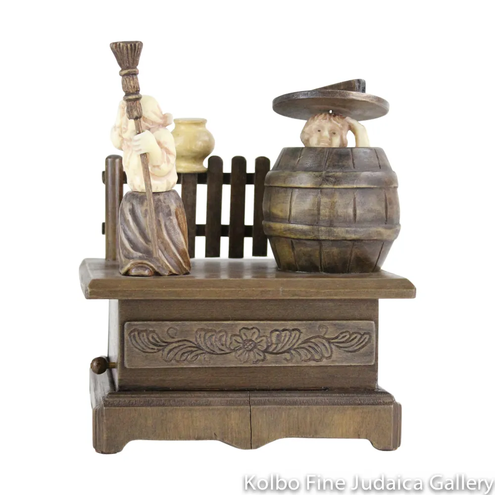 Collectable, Music Box, The Hiding Spot, Hand-Carved from Tagua Nut and Wood