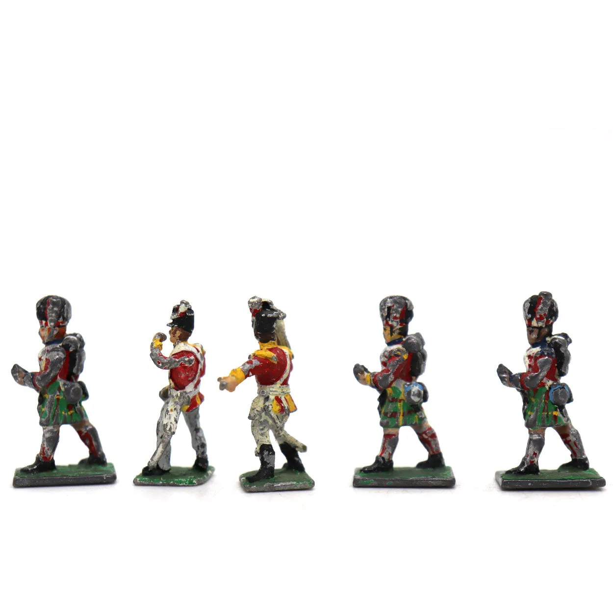 Collection of (17) Vintage Lead Military Toy Soldiers, Animals and Book