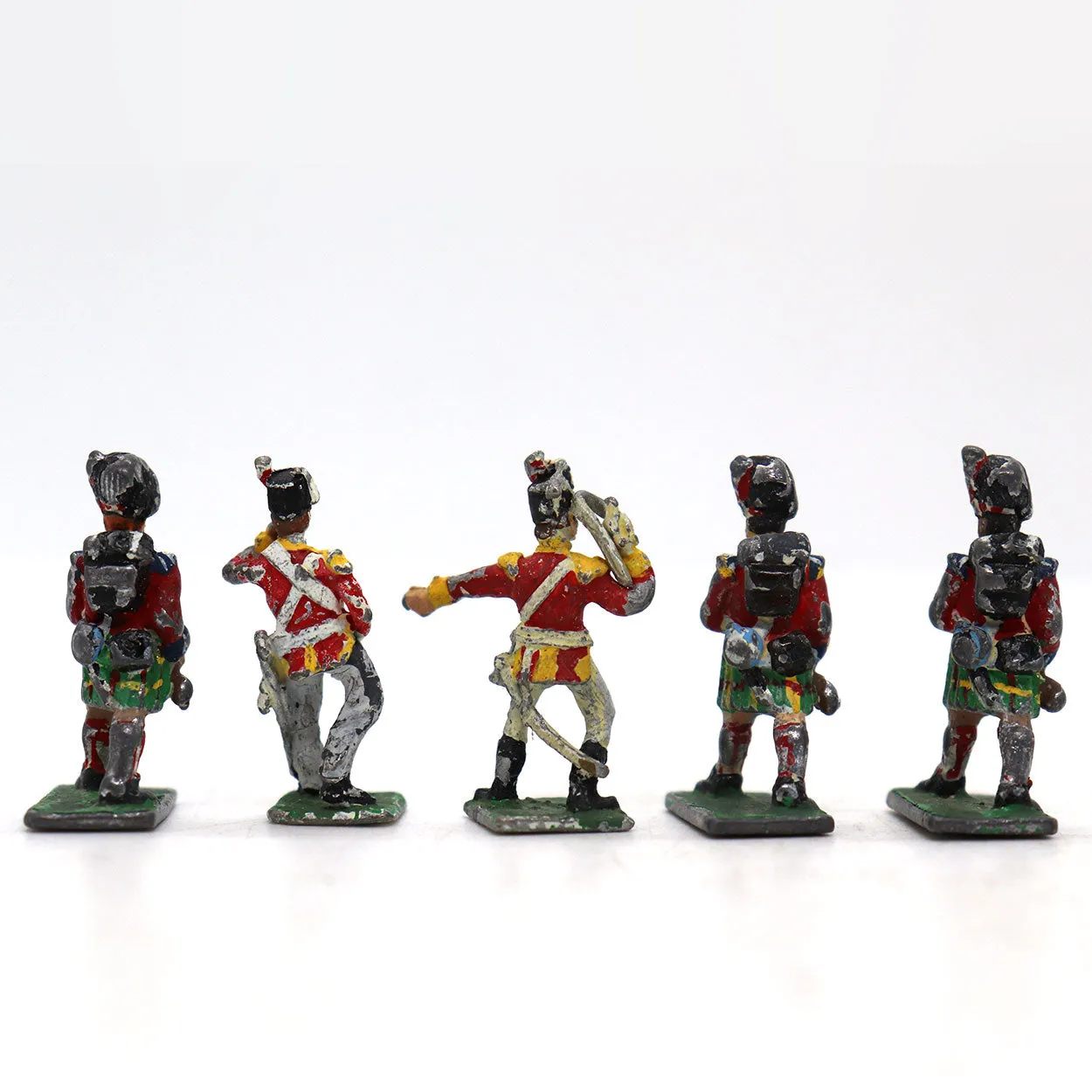 Collection of (17) Vintage Lead Military Toy Soldiers, Animals and Book