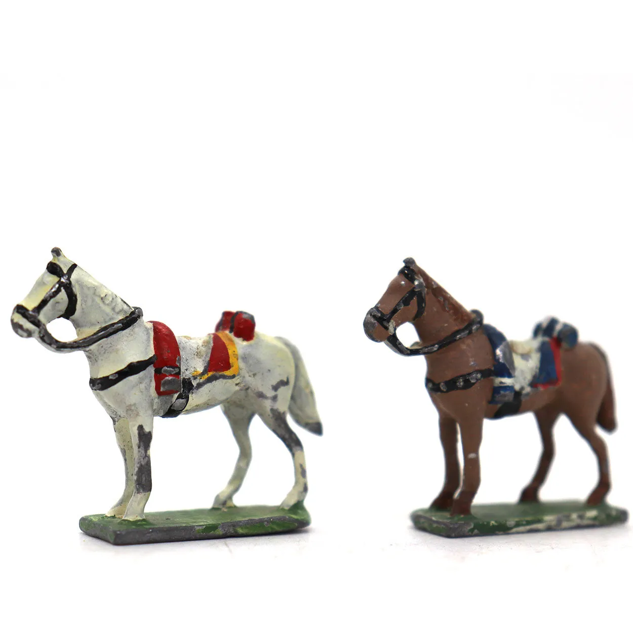 Collection of (17) Vintage Lead Military Toy Soldiers, Animals and Book