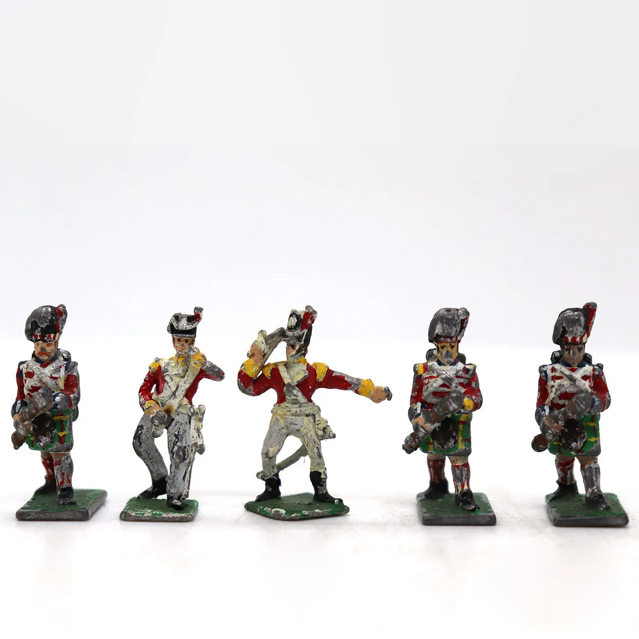 Collection of (17) Vintage Lead Military Toy Soldiers, Animals and Book