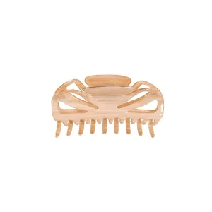 Collette Small Beige Claw Clip