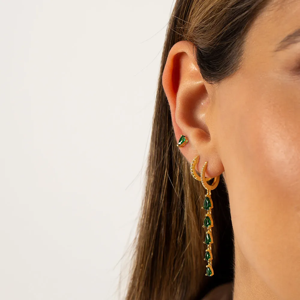 Colored Teardrop Earring Combo Set