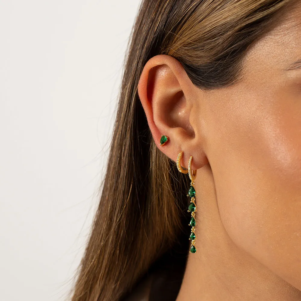 Colored Teardrop Earring Combo Set