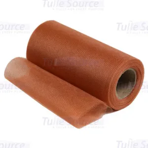 Copper Tulle Shimmer Fabric