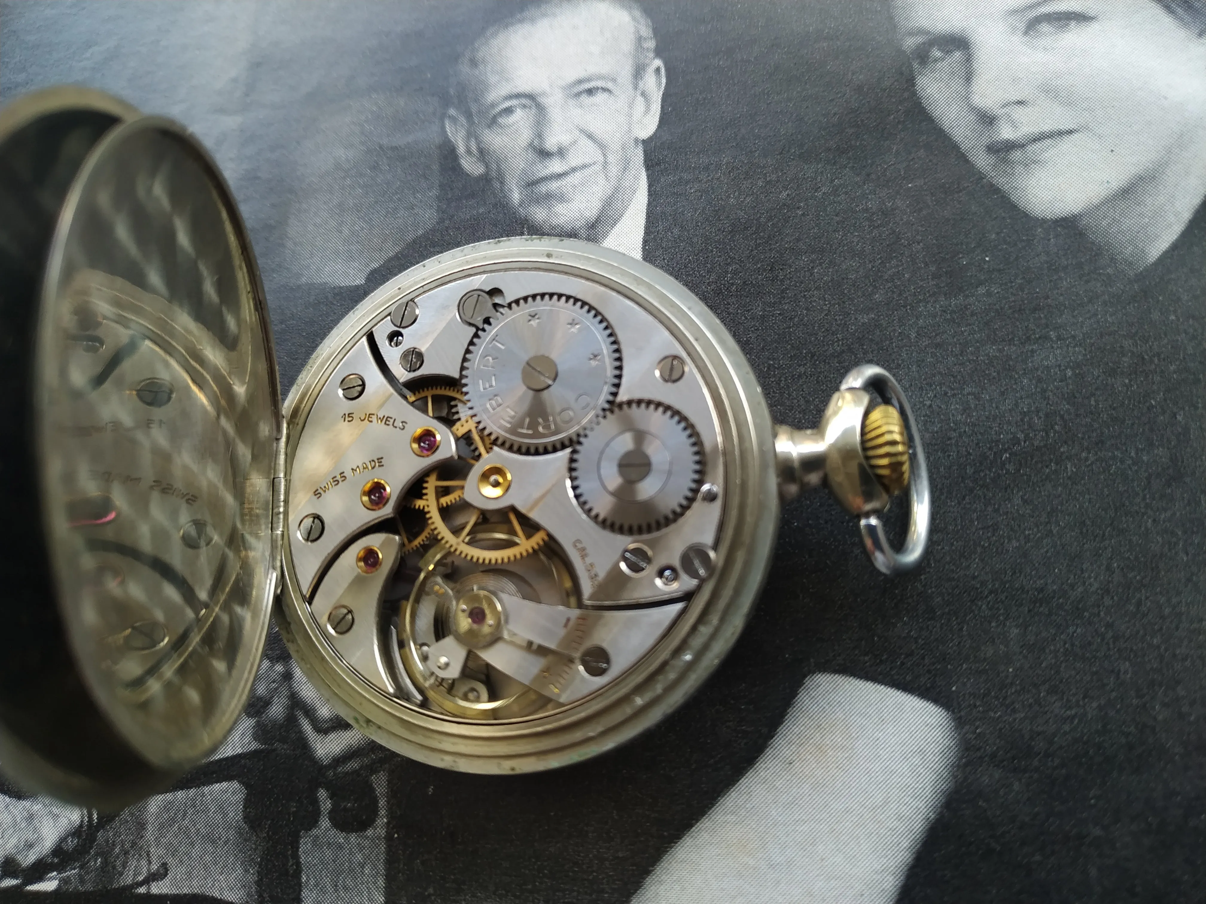 Cortebert Turkis Rail Road Pocket Watch