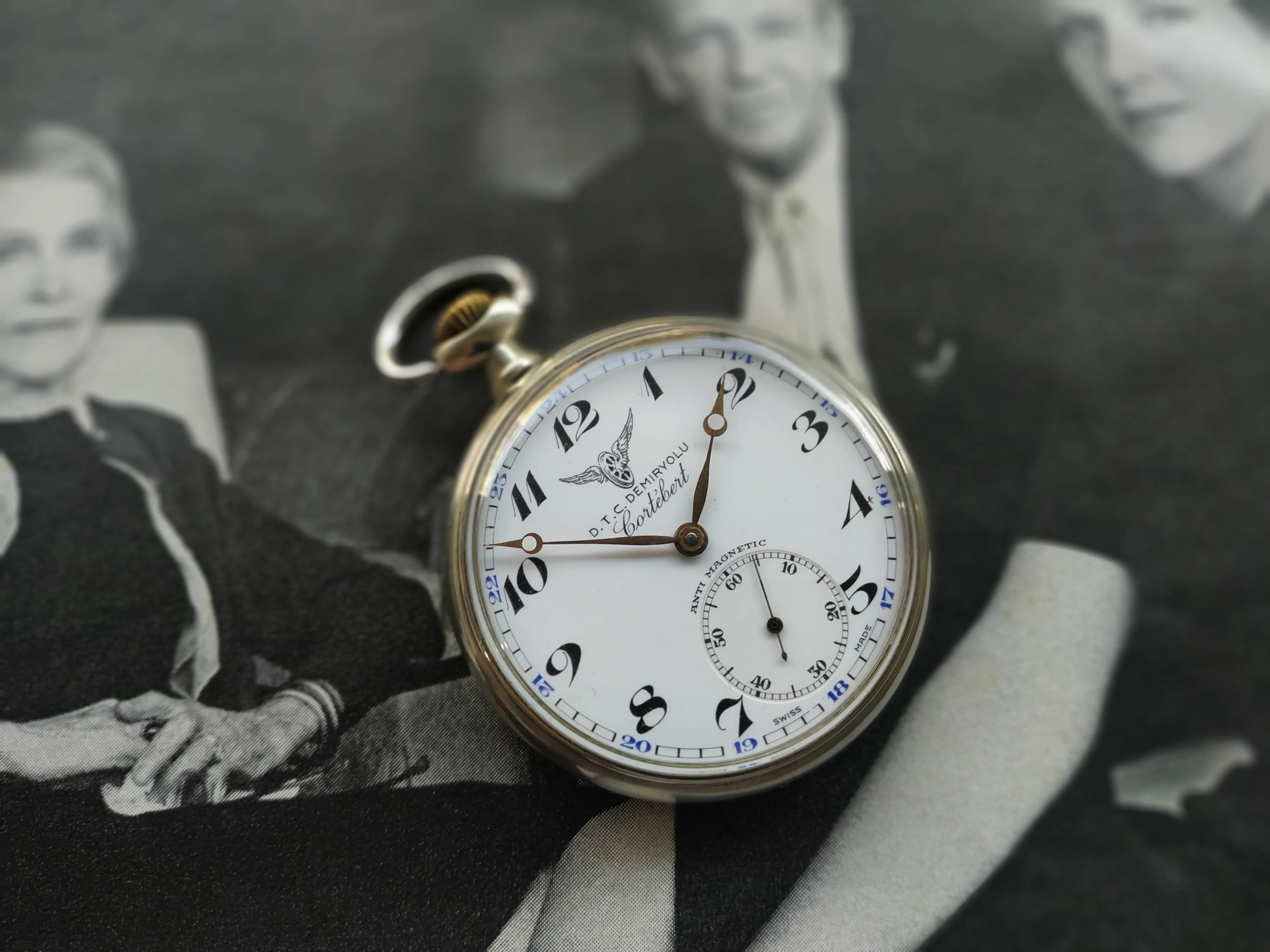 Cortebert Turkis Rail Road Pocket Watch