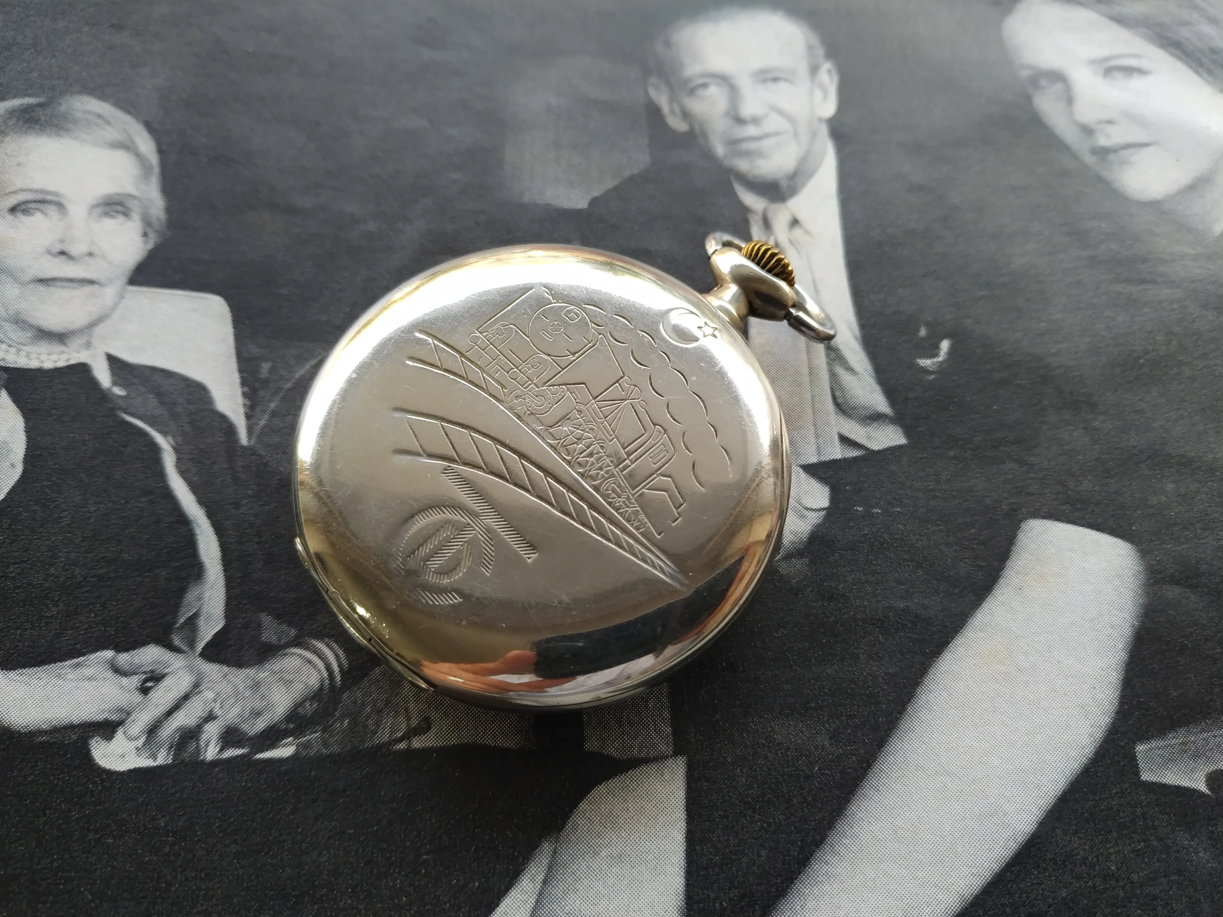 Cortebert Turkis Rail Road Pocket Watch