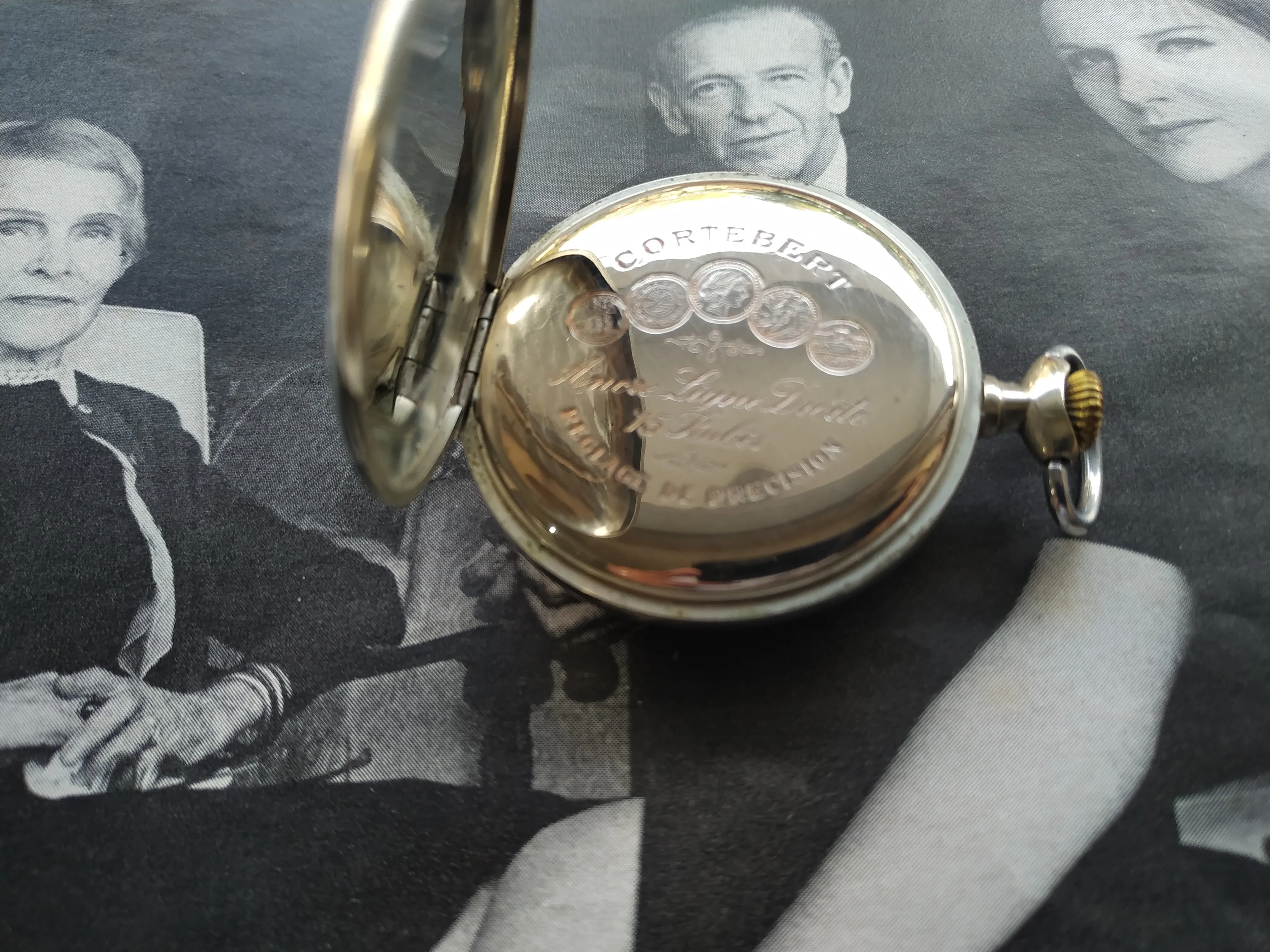 Cortebert Turkis Rail Road Pocket Watch