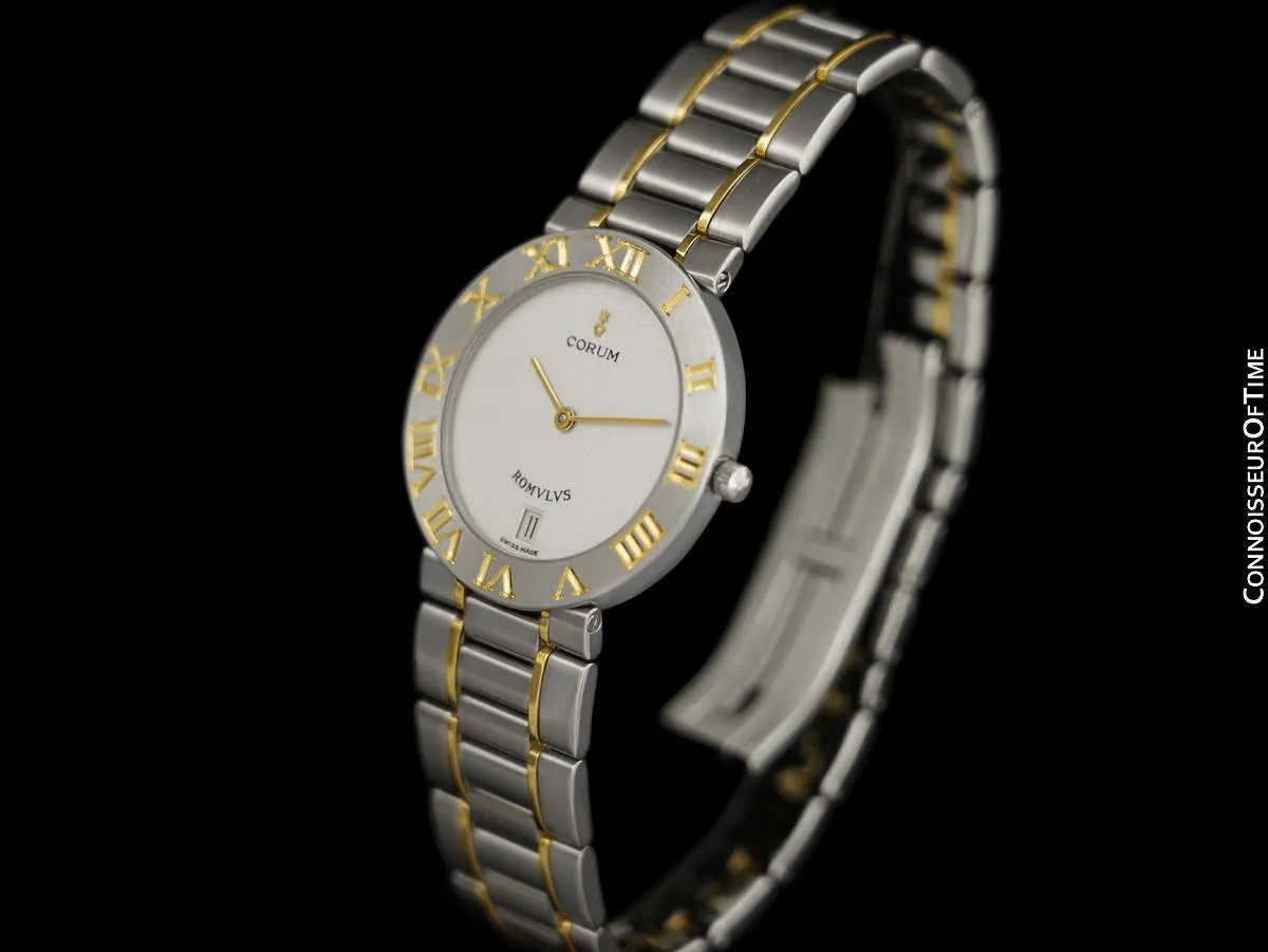 Corum Romvlvs Romulus Mens Bracelet Watch - Stainless Steel and 18K Gold