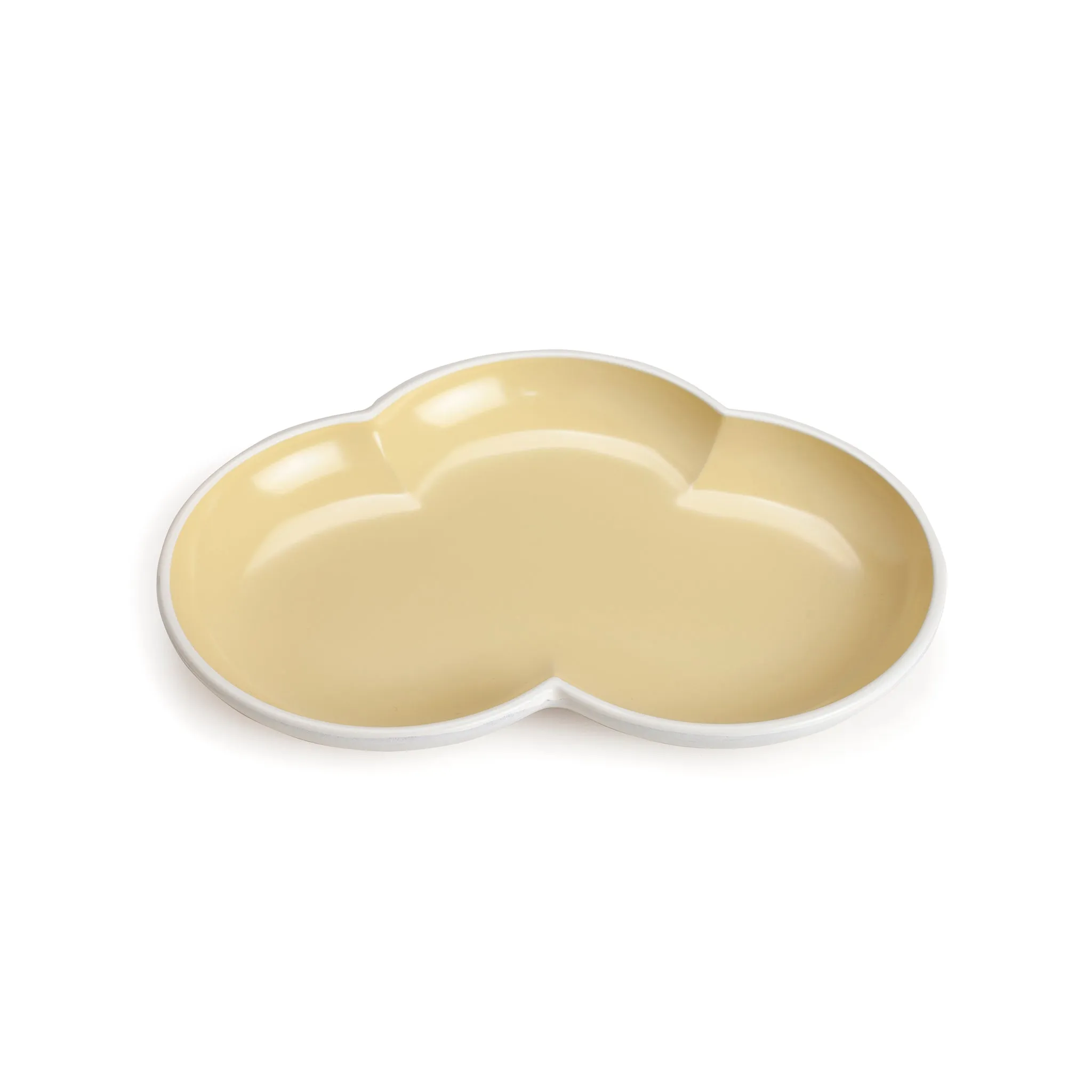 Cream Colored Lacquer Dish